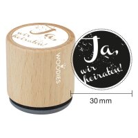 COLOP Woodies Display Hochzeit 151332 25 Stempel, 5 Kissen
