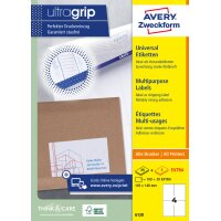 AVERY Zweckform Etiquette universelle, 48,5 x 25,4 mm, blanc