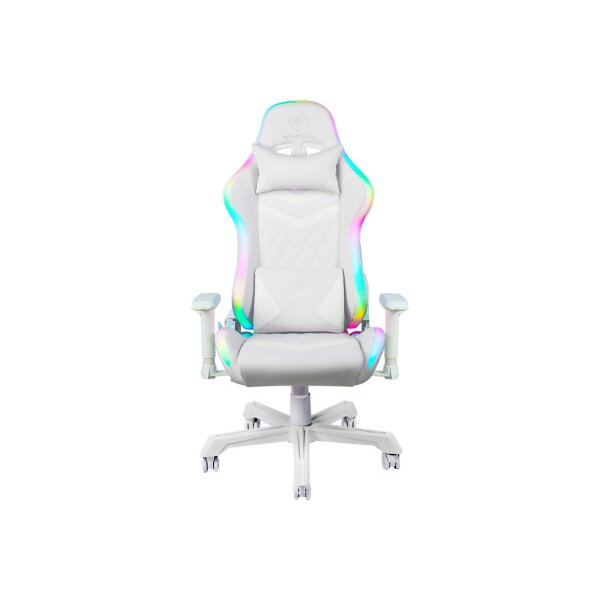 DELTACO RGB LED Gaming Chair White GAM-080-W