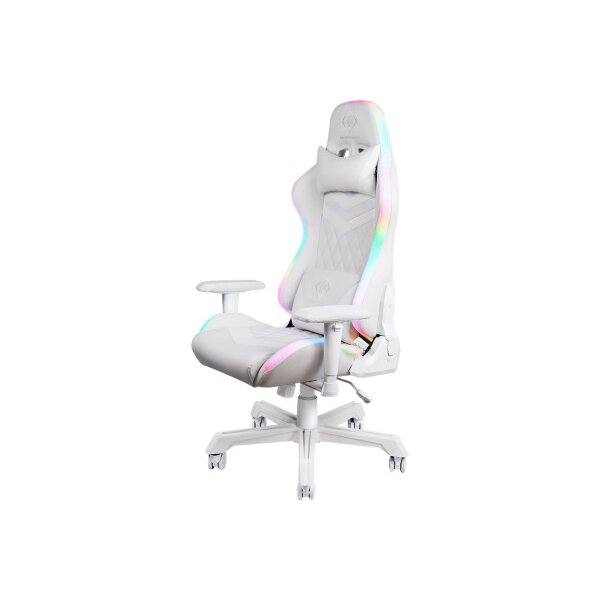 DELTACO RGB LED Gaming Chair White GAM-080-W