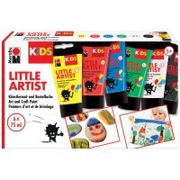 Marabu KiDS Bastelfarbe Little Artist, 75 ml, 6er Set