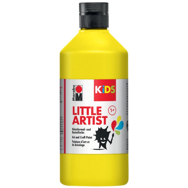 Marabu KiDS Bastelfarbe Little Artist, 500 ml, schwarz