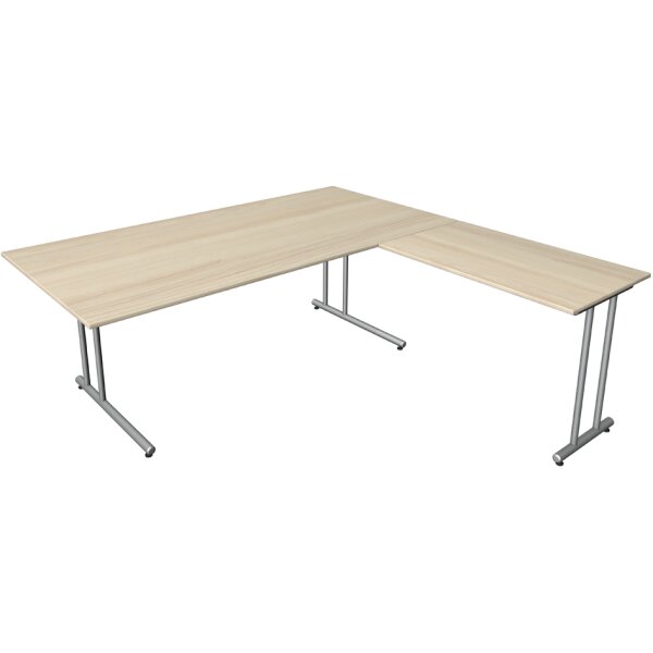 kerkmann Schreibtisch Start Up mit Anbau, (B)1.800 mm, ahorn