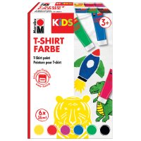 Marabu KiDS T-Shirt Farbe, Tube, 36 ml, 12er Set