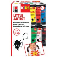 Marabu KiDS Bastelfarbe Little Artist, 36 ml, 12er Set