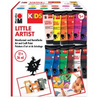 Marabu KiDS Bastelfarbe Little Artist, 36 ml, 12er Set