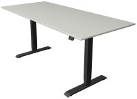kerkmann Table de bureau assis-debout Move 1, gris