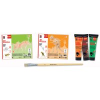 Marabu KiDS Kit peinture & puzzle Little Artist, dinos
