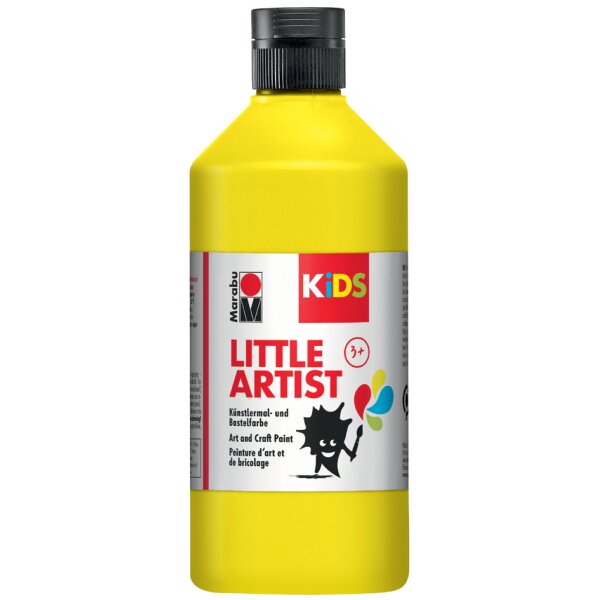 Marabu KiDS Gouache pour enfant Little Artist, 500 ml, bleu