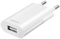 LogiLink USB-Steckdosenadapter, 1x USB-A, weiss, 5 Watt