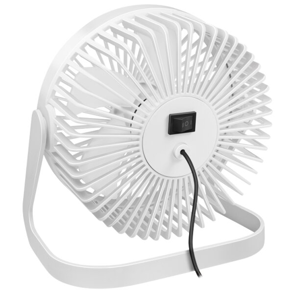 LogiLink Ventilateur de bureau USB, 40 dB, blanc
