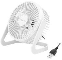 LogiLink Ventilateur de bureau USB, 40 dB, blanc