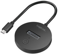 LogiLink USB 3.2 Gen 2 Festplatten Docking Station, schwarz
