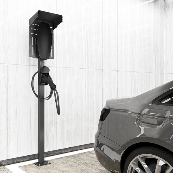 LogiLink Wandhalterung mit Kabelablage f&uuml;r E-Auto-Ladekabel