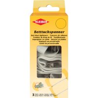 KLEIBER Betttuchspanner, bis 1,40 m verstellbar, weiss