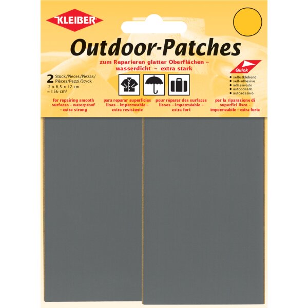 KLEIBER Outdoor-Patches, selbstklebend, 65 x 120 mm, neon-