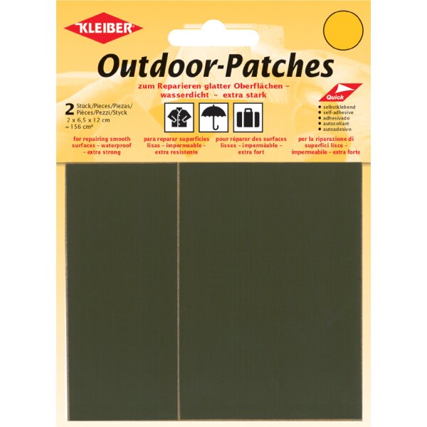 KLEIBER Outdoor-Patches, selbstklebend, 65 x 120 mm, neon-