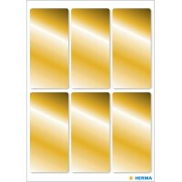 HERMA Weihnachts-Sticker, eckig, 34 x 67 mm, gold