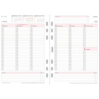 CHRONOPLAN Wochenplan 2026, 1 Woche 2 Seiten, A5, Spalten