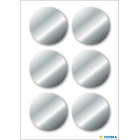 HERMA Weihnachts-Sticker, rund, 32 mm, silber