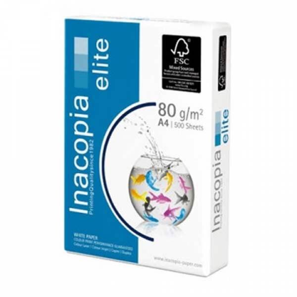 INACOPIA Elite Papier Premium extra blanc A4 80g - 1/2 Palette (50000 Feuilles)