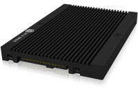 ICY BOX M.2 PCIe NVMe zu 2,5" Adapter IB-M2U04 9,5 mm, Alu PCIe 4.0, Schwarz