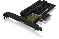 ICY BOX PCIe-Karte, 1x M.2 SATA III IB-PCI215M2-HSL 1x...