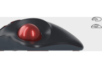 KEYSONIC Ergonomische Trackball Maus, KSM-6101RF-EGT DPI...