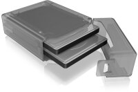 ICY BOX Dual 2,5" HDD SSD Box, IB-AC6025-3 transparent