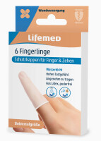 Lifemed Fingerlinge, Universalgrösse, transparent
