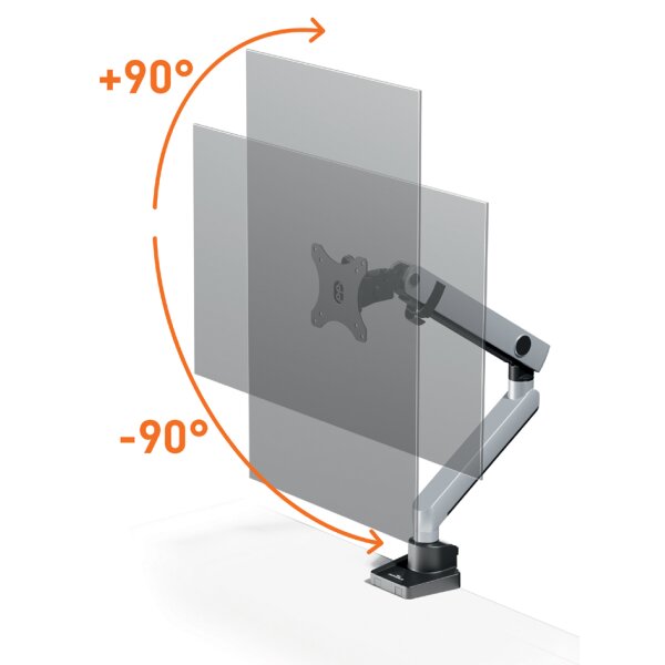 DURABLE Bras SELECT PLUS, pour 1 écran, pince