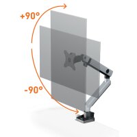 DURABLE Bras SELECT PLUS, pour 1 écran, pince