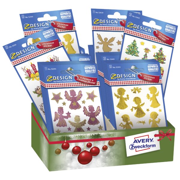 AVERY Zweckform ZDesign Weihnachts-Sticker "Engel", Display