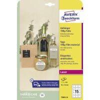 AVERY Zweckform Etiquette américaine, film, mat, blanc