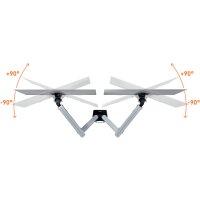 DURABLE Bras SELECT PLUS, pour 2 écrans, pince
