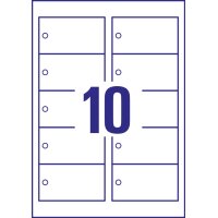 AVERY Zweckform Etiquette américaine, carton, 220 g/m2