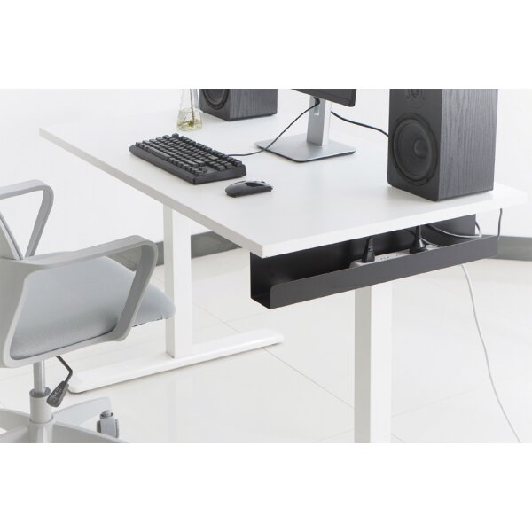 DIGITUS Goulotte passe-câble sous le bureau, noir