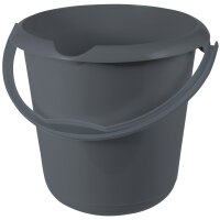 keeeper Seau mika eco, rond, 10 litres, graphite