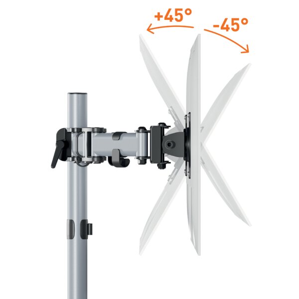 DURABLE Support SELECT pour 2 écrans, pince