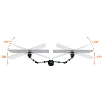 DURABLE Support SELECT pour 2 écrans, pince