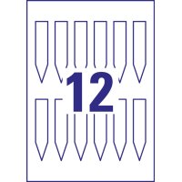 AVERY Zweckform Steckschilder, Folie, 100 x 20 mm, weiss