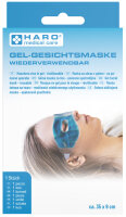 HARO Masque gel pour le visage, réutilisable, bleu