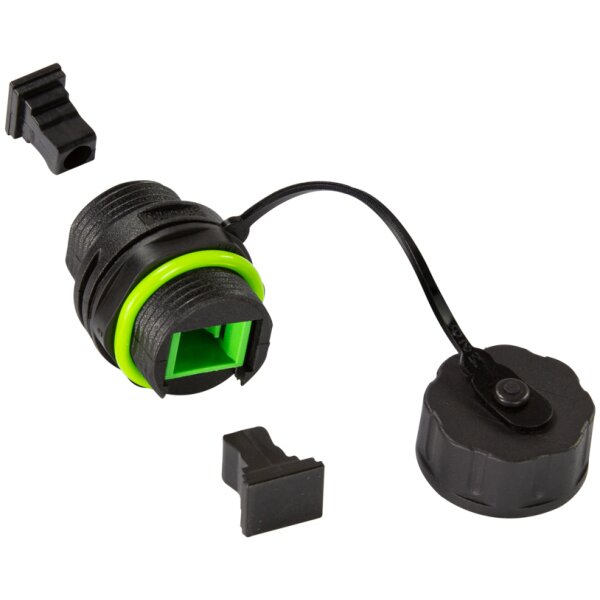 LogiLink LWL Kupplung mit Schutzkappe, SC-Simplex, IP68