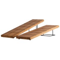 APS Buffetständer SQUARE, 120 x 120 x 70 mm, schwarz