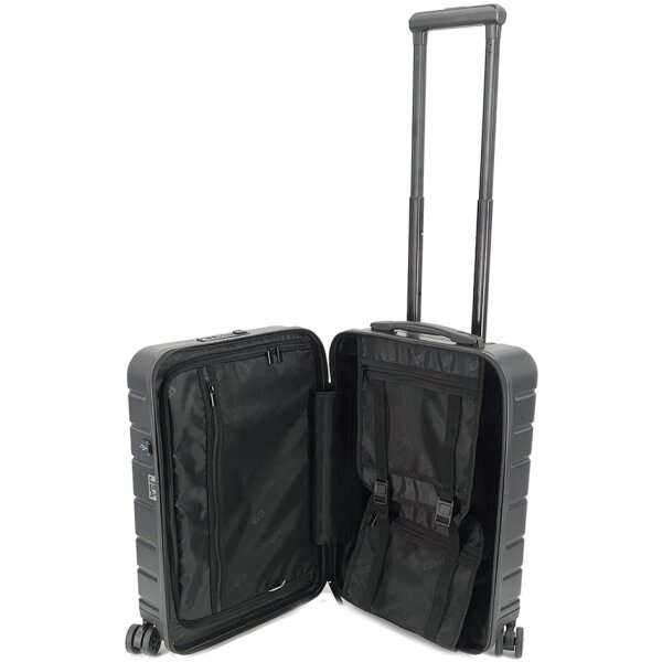 JSA Reisetrolley, 50% recycletes ABS, Grösse S, schwarz