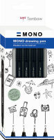 Tombow Fineliner MONO drawing pen "Bold Set",...