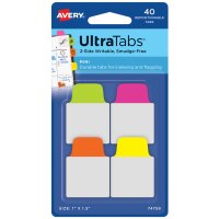 AVERY Zweckform Haftstreifen UltraTabs Neon 25,4 x 38 mm