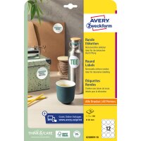 AVERY Zweckform EZtiquette Stick+Lift, rond,...