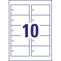 AVERY Zweckform Etiquette américaine, film, mat, blanc