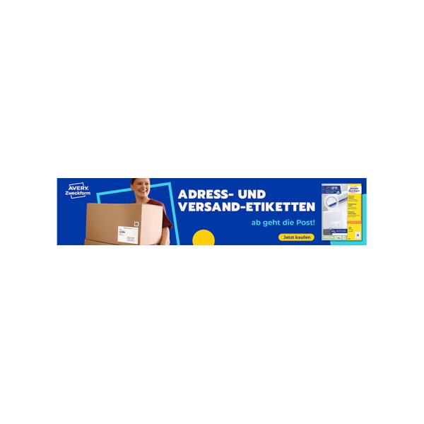 AVERY Zweckform Etiquette dadresse, transp., 45,7 x 21,2 mm